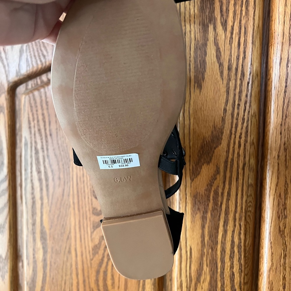 SOLD!! Torrid Black Studded Gladiator Sandals - Picture 2 of 5